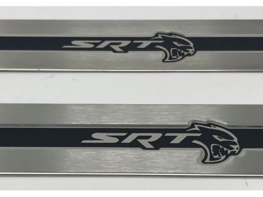 Genuine Mopar Door Sill Guards W/ Hellcat Logo