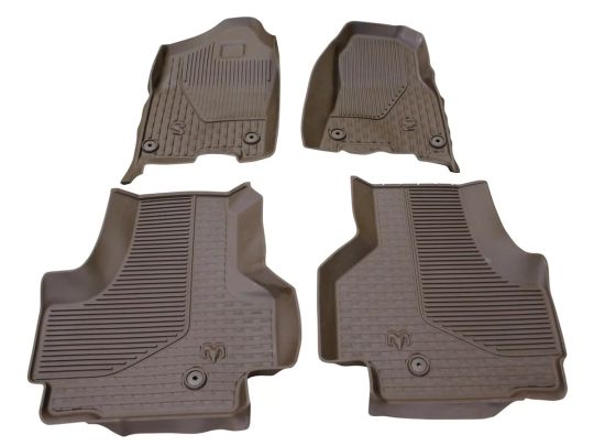 Genuine Mopar All-Weather Slush Mats Quad Cab Brown