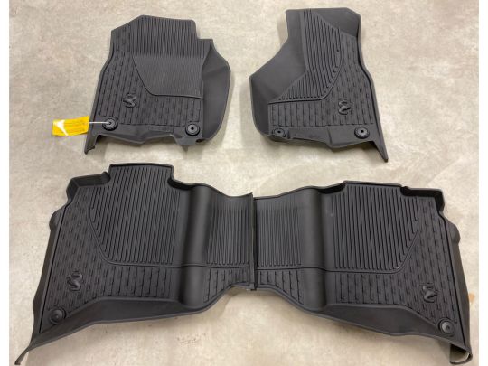 Genuine Mopar All Weather Mats Crew Cab Bucket Seats Black