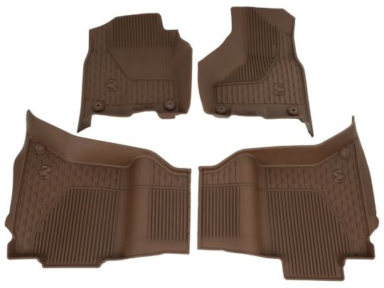 Genuine Mopar All Weather Mats Crew Cab Bucket Seats Brown