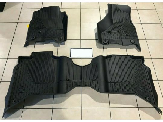 Genuine Mopar All Weather Mats Crew Cab Bench Seats Black