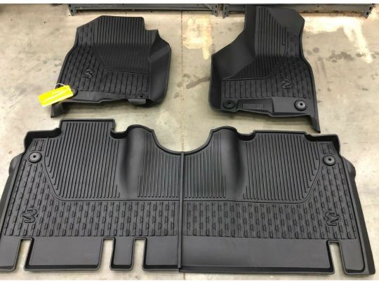 Genuine Mopar All Weather Mats Mega Cab Bench Seats Black