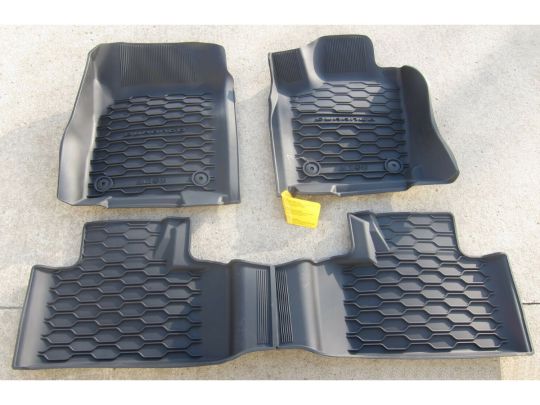 Genuine Mopar Rubber Mats First & Second Row - Captain's Chair Second Row