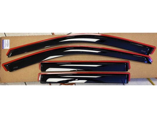 Genuine Mopar In-Channel Side Window Air Deflectors Tinted For Two Row