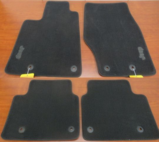 Genuine Mopar Premium Carpeted Floor Mats Set Of Four Black With Jeep Logo For First And Second Rows