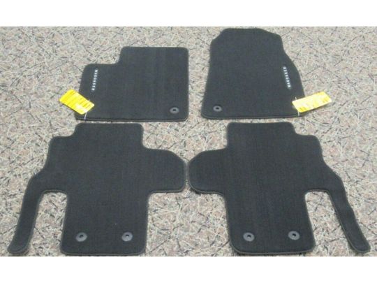 Genuine Mopar Premium Carpeted Floor Mats For First And Second Rows Black Kit Of Four With Wagoneer Logo