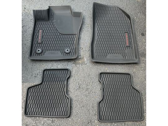 Genuine Mopar Rubber All Weather Bucket Style Floor Mats Black With Dodge Hornet Logo