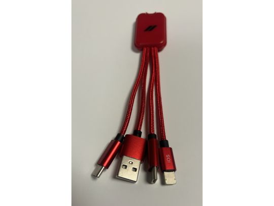 Dodge Logo Red 4-In-1 Portable Charger