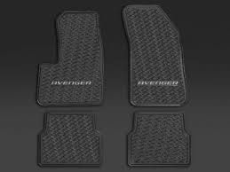 Genuine Mopar Rubber Mats Black Avenger Logo