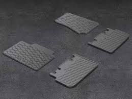 Genuine Mopar Rubber Mats First & Second Rows Black