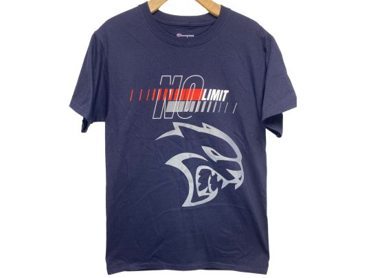 Short Sleeve T-Shirt Hellcat No Limit Navy Blue Size XX-Large