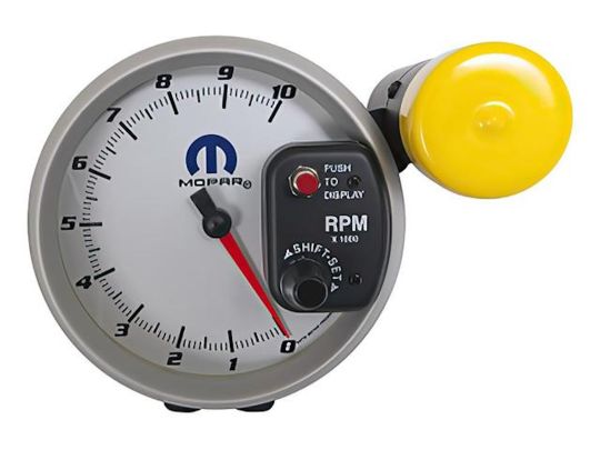 Genuine Mopar Performance Full Sweep Electric Tachometer Gauge White Face