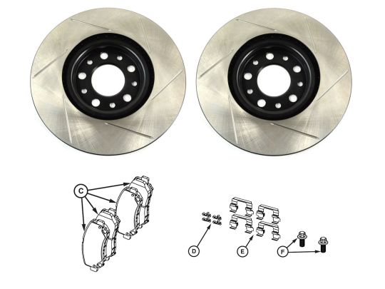 Genuine Mopar Performance Front Brake Kit With Rotors And Pads