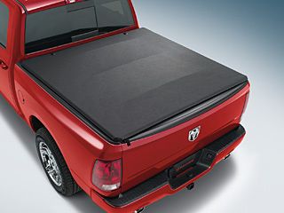 Genuine Mopar Tonneau Cover Snapless Black Premium Fabric 8.0' Bed